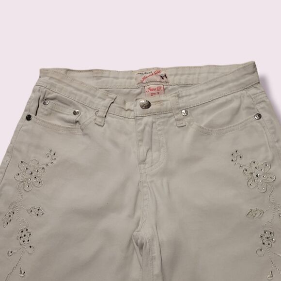jeans D Brand. Wide Leg Tan Capri Jeans. Size 5 - Picture 2 of 7